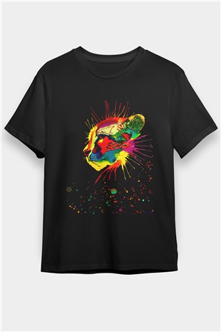 Çita Siyah Unisex Tişört T-Shirt - TişörtFabrikası