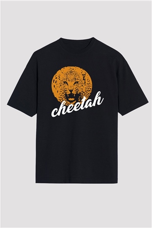 Çita Siyah Oversize Tişört Oversize T-shirt - TişörtFabrikası