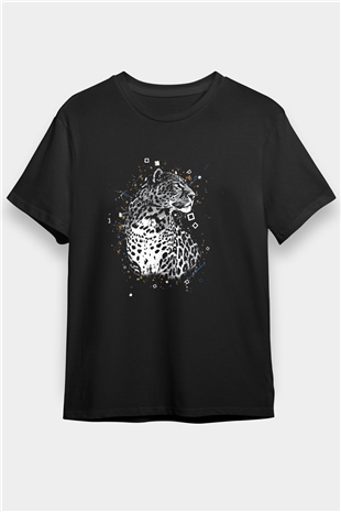 Çita Siyah Unisex Tişört T-Shirt - TişörtFabrikası