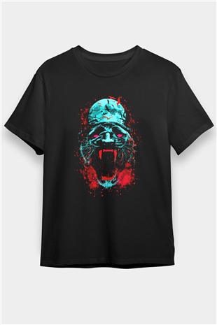 Çita Siyah Unisex Tişört T-Shirt - TişörtFabrikası