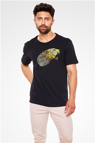 Çita Siyah Unisex Tişört T-Shirt - TişörtFabrikası