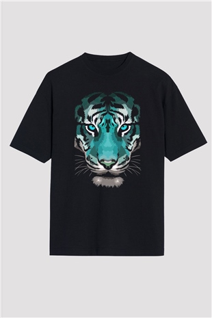 Çita Siyah Oversize Tişört Oversize T-shirt - TişörtFabrikası