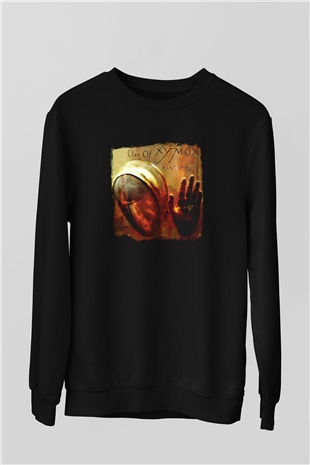 Clan of Xymox Baskılı Unisex Siyah Sweatshirt