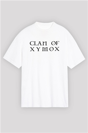 Clan of Xymox Beyaz Oversize Tişört Oversize T-shirt - TişörtFabrikası