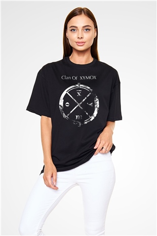 Clan of Xymox Siyah Oversize Tişört Oversize T-shirt - TişörtFabrikası