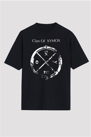 Clan of Xymox Siyah Oversize Tişört Oversize T-shirt - TişörtFabrikası