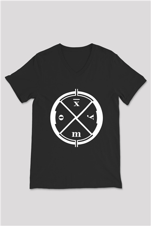 Clan of Xymox Siyah Unisex V Yaka Tişört