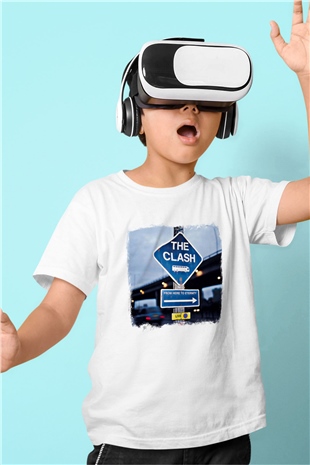 Clash (The) Baskılı Unisex Beyaz Çocuk Tişört