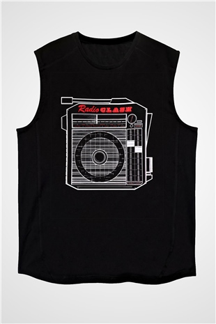 Clash (The) Baskılı Unisex Siyah Kolsuz Tişört