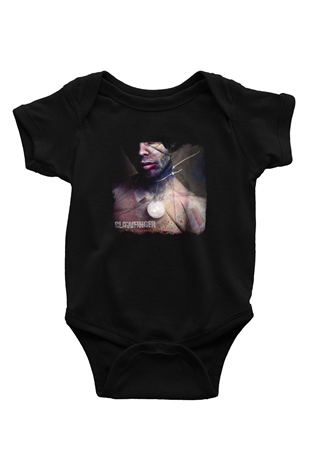 Clawfinger Baskılı Unisex Siyah Bebek Body - Zıbın