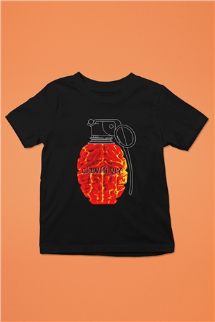 Clawfinger Baskılı Unisex Siyah Çocuk Tişört