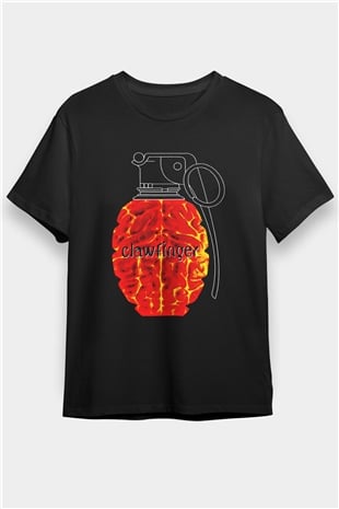 Clawfinger Baskılı Unisex Siyah Tişört