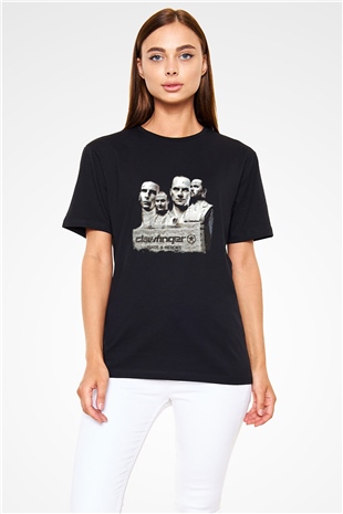 Clawfinger Baskılı Unisex Siyah Tişört