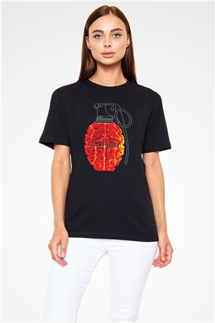 Clawfinger Baskılı Unisex Siyah Tişört