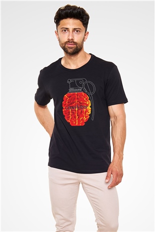 Clawfinger Baskılı Unisex Siyah Tişört