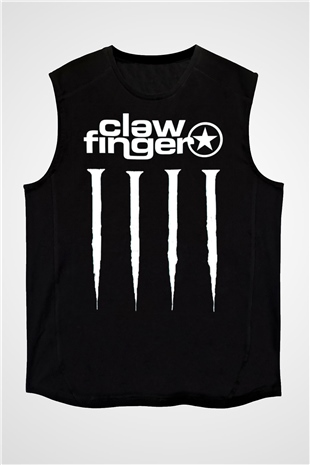Clawfinger Siyah Unisex Kolsuz Tişört