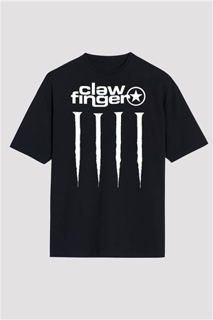 Clawfinger Siyah Oversize Tişört Oversize T-shirt - TişörtFabrikası