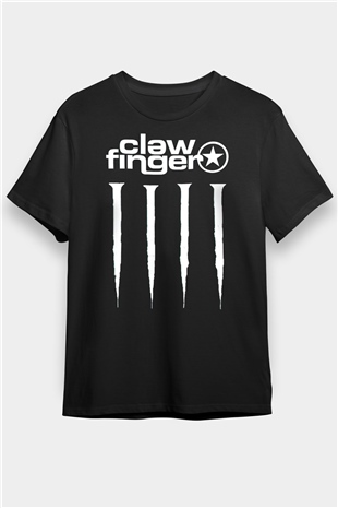 Clawfinger Siyah Unisex Tişört T-Shirt - TişörtFabrikası