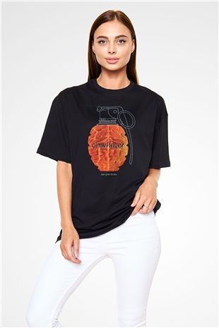 Clawfinger Siyah Oversize Tişört Oversize T-shirt - TişörtFabrikası