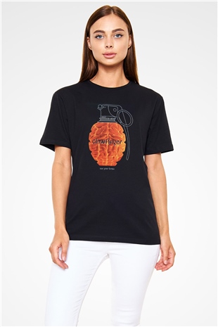 Clawfinger Siyah Unisex Tişört T-Shirt - TişörtFabrikası