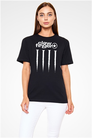 Clawfinger Siyah Unisex Tişört T-Shirt - TişörtFabrikası