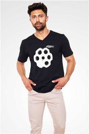 Clawfinger Siyah Unisex V Yaka Tişört