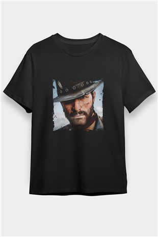 Clint Eastwood Baskılı Unisex Siyah Tişört