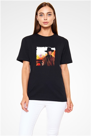 Clint Eastwood Baskılı Unisex Siyah Tişört