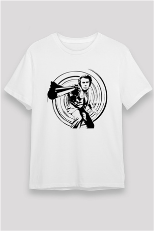 Clint Eastwood Beyaz Unisex Tişört T-Shirt - TişörtFabrikası
