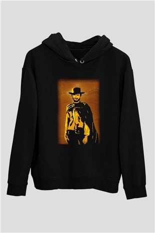 Clint Eastwood Siyah Unisex Hoodie