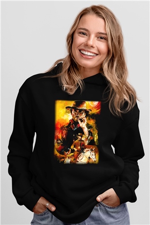 Clint Eastwood Siyah Unisex Hoodie