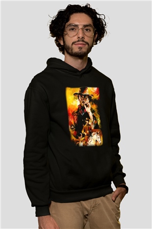 Clint Eastwood Siyah Unisex Hoodie
