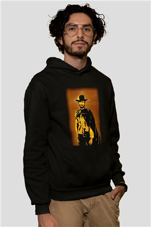Clint Eastwood Siyah Unisex Hoodie