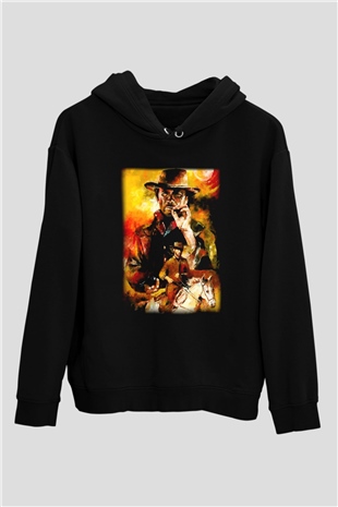 Clint Eastwood Siyah Unisex Hoodie
