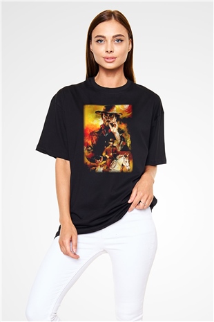 Clint Eastwood Siyah Unisex Oversize Tişört T-Shirt