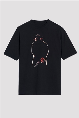 Clint Eastwood Siyah Unisex Oversize Tişört T-Shirt