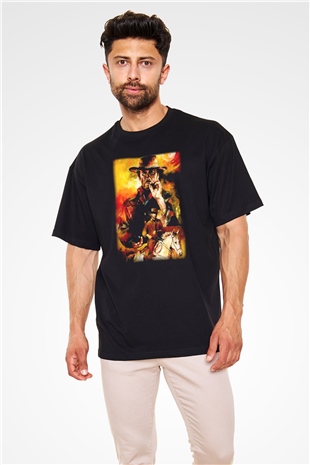Clint Eastwood Siyah Unisex Oversize Tişört T-Shirt