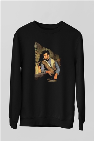 Clint Eastwood Siyah Unisex Sweatshirt