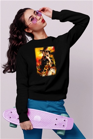 Clint Eastwood Siyah Unisex Sweatshirt