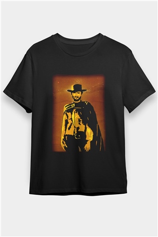 Clint Eastwood Siyah Unisex Tişört T-Shirt - TişörtFabrikası