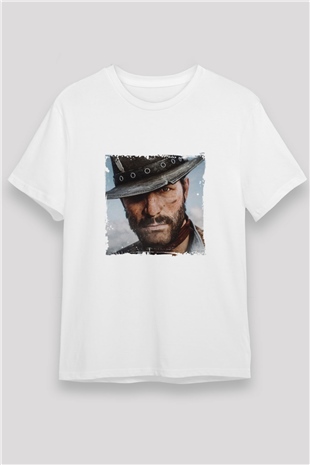 Clint Eastwood Unisex Baskılı Beyaz Tişört