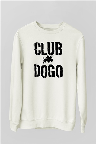 Club Dogo Beyaz Unisex Sweatshirt