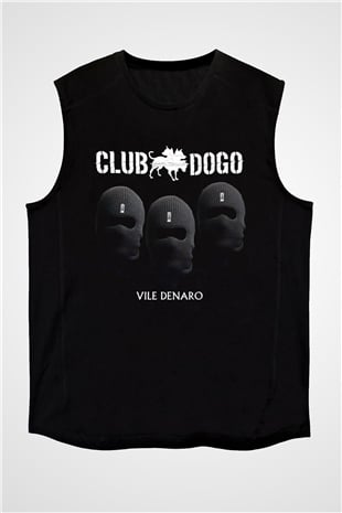 Club Dogo Siyah Unisex Kolsuz Tişört