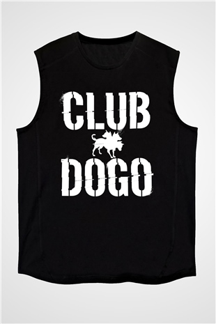 Club Dogo Siyah Unisex Kolsuz Tişört