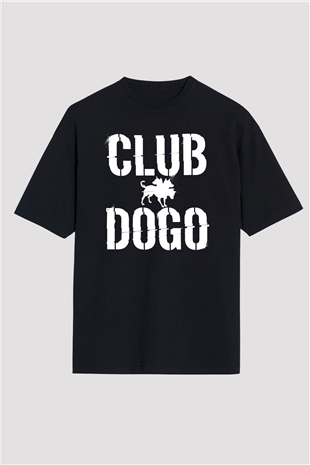 Club Dogo Siyah Unisex Oversize Tişört T-Shirt