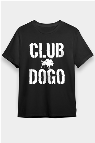 Club Dogo Siyah Unisex Tişört T-Shirt - TişörtFabrikası