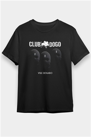 Club Dogo Siyah Unisex Tişört T-Shirt - TişörtFabrikası