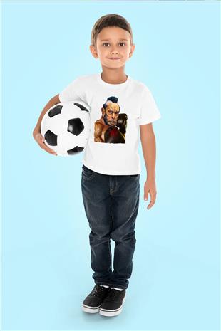 Clubber Baskılı Beyaz Unisex Beyaz Çocuk Tişört - Tshirt