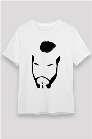 Clubber Baskılı Unisex Beyaz Tişört - Tshirt