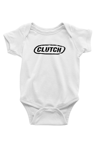 Clutch Baskılı Beyaz Unisex Bebek Body - Zıbın